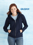 Heavy Blend Missy Fit Full Zip Hooded Sweatshirt