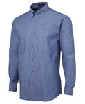 JB's  L/S CHAMBRAY SHIRT  BLUE/BLUE-S