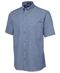 JB's  S/S CHAMBRAY SHIRT  BLUE/BLUE-S