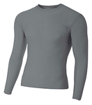 Adult Polyester Spandex Long Sleeve Compression T-Shirt