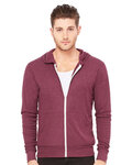 Unisex Triblend Full-Zip Lightweight Hoodie