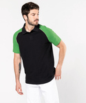 Polo baseball contrast polo shirt