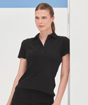 Women's short sleeve stretch polo