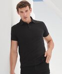 Short sleeve stretch polo