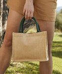 Jute mini gift bag