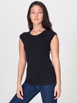 6377 Sheer Jersey Cap Sleeve Raglan T-Shirt