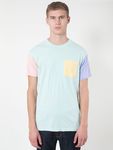 RSA2404 Power Washed Color Block Pocket T-Shirt