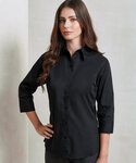 Women's ¾ sleeve poplin blouse