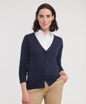 Women's v-neck knitted cardigan