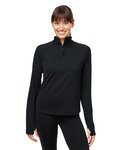 Women's Fairway Marbled Jersey Quarter-Zip Pullover