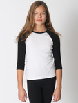 4253 Youth Baby Rib 3/4 Sleeve Raglan