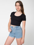 4380 Baby Rib Crop T-Shirt