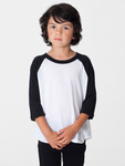 BB153 Toddler Poly-Cotton 3/4 Sleeve Raglan