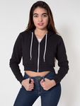 F397 Cropped Flex Fleece Hooded Sweatshirt