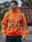 Hi-Vis Zipped Hoodie