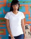 Women's Polyester Sublimation V-Neck Tee