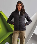 Women's quilted flight jacket