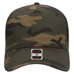 OTTO CAP Camouflage 5 Panel Mid Crown Mesh Back Trucker Hat