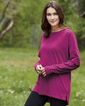 Garment-Dyed Drop-Shoulder Long Sleeve T-Shirt