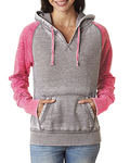 Ladies' Zen Contrast Pullover Hooded Sweatshirt