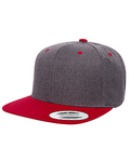 Adult 6-Panel Structured Flat Visor Classic Two-Tone Snapback