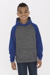 ATC™ DYNAMIC HEATHER FLEECE TWO TONE HOODED YOUTH SWEATSHIRT