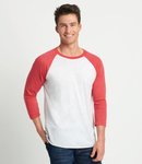 Next Level Apparel Unisex Tri-Blend 3/4 Sleeve Raglan T-Shirt