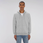 Unisex Connector essential zip-thru hoodie sweatshirt (STSU820)