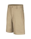 Cotton Casual Plain Front Shorts - Extended Sizes