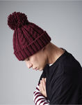 Cable Knit Melange Beanie