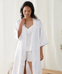 Women's satin robe