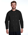 Unisex Studded Front Long-Sleeve Chef's Jacket