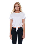 Ladies' Cotton Tie Front T-Shirt