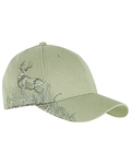 Deer Mule Camo Structured Mid-Profile Hat