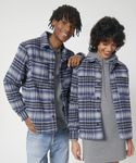 Unisex River check shirt jacket (STJU950)