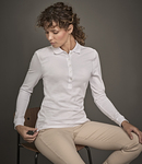 Tee Jays Ladies Luxury Stretch Long Sleeve Polo Shirt