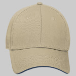 OTTO Stretchable Superior Cotton Twill Sandwich Visor "OTTO FLEX" Six Panel Low Profile Baseball Cap