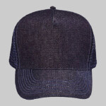 OTTO Denim Five Panel Pro Style Mesh Back Trucker Hat