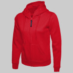 Ladies Classic Full Zip Hooded Sweatshirt