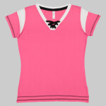 Women's Lace Up Fine Jersey Tee