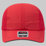 Textured Polyester Pongee with Mesh Inserts Reflective Sandwich Visor Reflective 6 Panel Running Hat