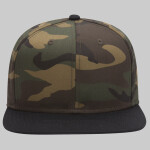 OTTO CAP Cotton Blend Twill Flat Bill "OTTO SNAP" Camouflage 6 Panel Mid Profile Snapback Hat